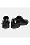 Men's Black Lace-Up Leather Classic Groom Shoes - 8