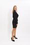 Men's Lapel Single Button Classic Jacket & Slit Straight Slim Skirt-Black - 3