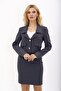 Shirt Collar Short Jacket-Smoked - 1055100 - 5