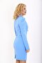 Men's Collared Drape Sleeve Short Jacket - Sky Blue - 1057100 - 4