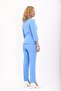 Zero Collar Plain Short Jacket & Skinny Leg Pants-Sky Blue - 1015510 - 5