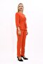 Zero Collar Plain Short Jacket & Skinny Leg Pants-Orange - 1015510 - 2
