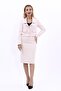 Shirt Collar Short Jacket & Plain Tight Skirt - Beige - 1055540