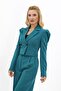 Men's Collared Drape Sleeve Short Jacket - Petrol - 1057100 - 3