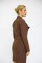 Shirt Collar Short Jacket-Chestnut - 1055100 - 3