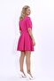 V-Neck Short Jacket & Short Flared Skirt - Fuchsia - 1052542 - 5