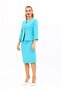 Zero Collar Plain Short Jacket & Plain Tight Skirt-Turquoise - 1015540 - 5