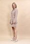 Men's Collared Blazer Jacket & Slit Straight Slim Skirt - Stone - 1034502 - 2