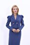 Men's Collared Drape Sleeve Short Jacket-Indigo - 1057100 - 5