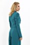 Men's Collared Drape Sleeve Short Jacket - Petrol - 1057100 - 4