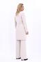 Zero Collar Plain Long Jacket & Wide Leg Trousers-Beige - 1005520 - 4