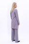 Zero Collar Plain Long Jacket & Wide Leg Trousers-Anthracite - 1005520 - 2