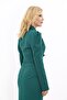 Men's Lapel Drape Sleeve Short Jacket - Emerald - 1057100 - 4