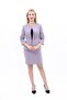 Zero Neckline Plain Short Jacket & Slit Plain Tight Skirt-Anthracite - 1015502 - 4
