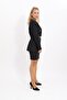 Men's Collared Blazer Jacket & Slit Straight Slim Skirt - Black - 1034502 - 2