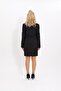 Men's Lapel Single Button Classic Jacket & Slit Straight Slim Skirt-Black - 4