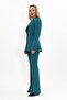Men's Lapel Single Button Classic Jacket & Flared Trousers - Petrol - 1025530 - 2