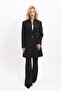 Self-Standing Collar Single Button Long Jacket & Spanish-Cut Trousers-Black - 1074530 - 5