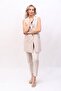 Single Button Casual Vest & Trousers Set - Beige - 1519510 - 3