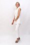 Blazer Vest & Trousers with Piping - White - 1523510 - 7