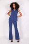 Long Classic Vest & Spanish Flare Pants Set - Indigo - 1516530 - 8