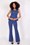 Aller Vest & Spanish Leg Pants Set-Indigo - 1515530