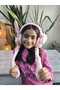 Girl's Long Pompom Quality Plush Figure Winter Earmuffs with Moving Sound and Ears Playing a Role - 7