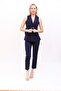 Belted Classic Vest & Trousers Set - Navy Blue - 1521510 - 8
