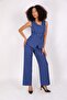 Aller Vest & Wide Leg Pants Set-Indigo - 1515520 - 7