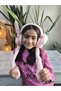 Girl's Long Pompom Quality Plush Figure Winter Earmuffs with Moving Sound and Ears Playing a Role - 4