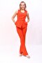 Aller Vest & Spanish Leg Pants Set-Orange - 1515530