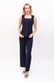 Buttoned Vest & Wide-Legged Trousers Set - Navy Blue - 1511520 - 3