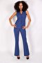 Long Classic Vest & Spanish Flare Pants Set - Indigo - 1516530 - 6