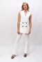 Blazer Vest & Spanish-Cut Trousers-White - 1523530 - 4