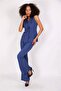 Long Classic Vest & Spanish Flare Pants Set - Indigo - 1516530