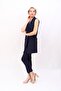 Single Button Casual Vest & Trousers Set - Navy Blue - 1519510 - 4