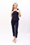 Buttoned Vest & Piped Leg Trousers Set - Navy Blue - 1511510 - 6