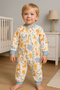 Girls Boys Thick Fiber Filled 1.5 Tog Cotton Patterned Sleeping Bag - 2