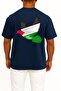 Oversize Peace Dove Palestine Unisex T-Shirt with Chest and Back Design - 2