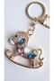 Luxury Gift Zircon Stone Horse Keychain & Bag Ornament 11 cm - 3