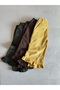 Velvet Children's Trousers with Ruffled Cuffs - 3