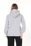 Women's Tops Gray Color Three Thread Sh Fleece-Lined Kangaroo Pocket K Hooded Unisex O Oversized Sweatshirt - 5