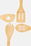 مجموعة أدوات من الخيزران، 7 قطع، لون بيج - 3