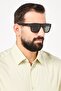 Men 20755828457M9 Square Sunglasses, Black - 2