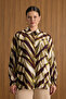 Patterned Viscon Blouse - 3