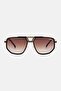 Men 207885I466186 Geometric Sunglasses, Black