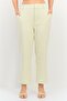 Women Cigarette Fit Grid Pattern Straight Leg Pants, Multicolor