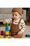 Baby Boy Striped Sweater Beret Argyle Patterned Salopet Gift Set of 3 - 3