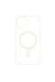 Πολύχρωμη προστατευτική θήκη MagSafe για iPhone 15 Plus, TPU σιλικόνης, Optim Solution, ροζ - 2