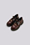 Girl Claret Red Shoes - 3